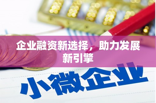 和静企业融资新选择，助力发展新引擎