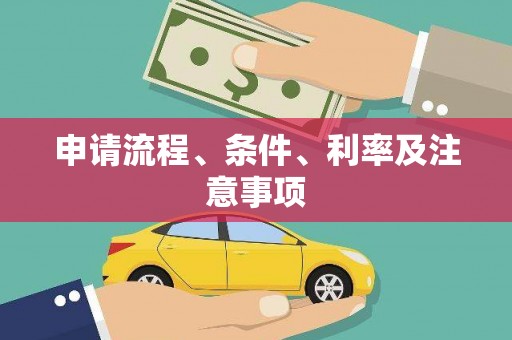 和静申请流程、条件、利率及注意事项