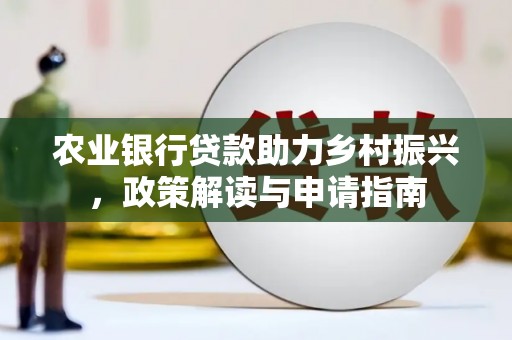 和静农业银行贷款助力乡村振兴，政策解读与申请指南