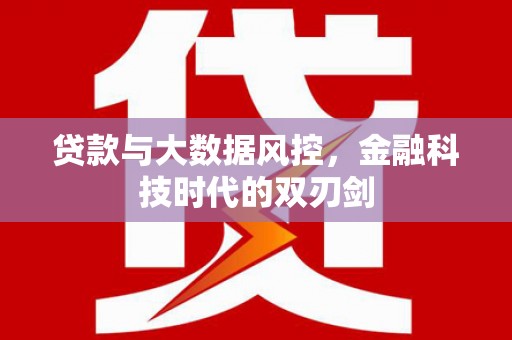 和静贷款与大数据风控，金融科技时代的双刃剑