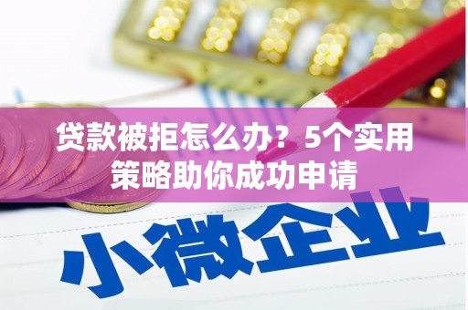 和静贷款被拒怎么办？5个实用策略助你成功申请