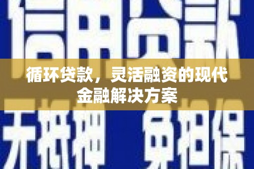 和静循环贷款，灵活融资的现代金融解决方案