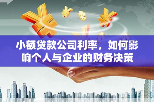 和静小额贷款公司利率，如何影响个人与企业的财务决策