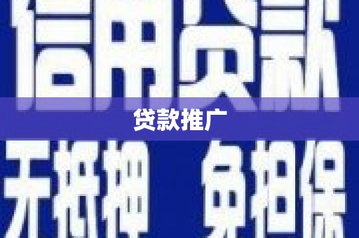 和静贷款推广