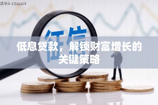 和静低息贷款，解锁财富增长的关键策略
