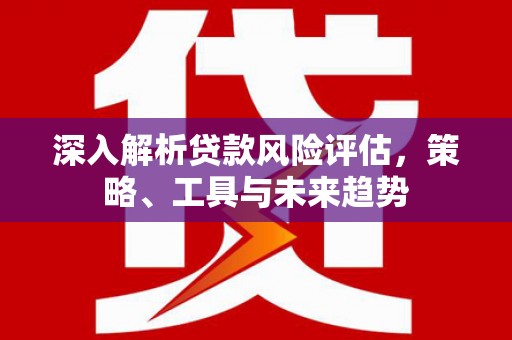 和静深入解析贷款风险评估，策略、工具与未来趋势