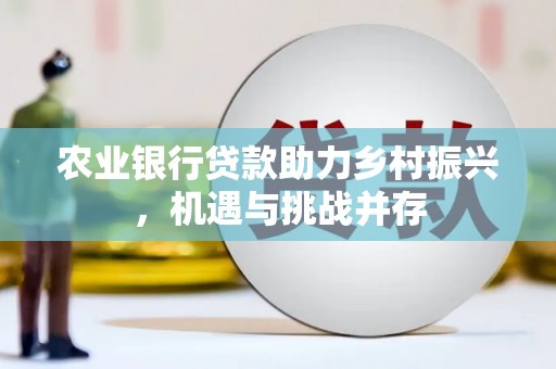 和静农业银行贷款助力乡村振兴，机遇与挑战并存