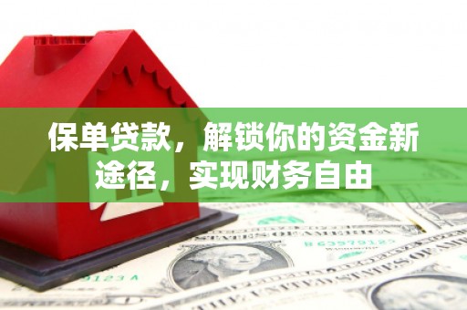 和静保单贷款，解锁你的资金新途径，实现财务自由