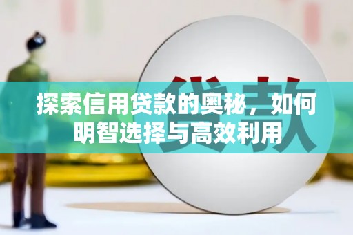 和静探索信用贷款的奥秘，如何明智选择与高效利用
