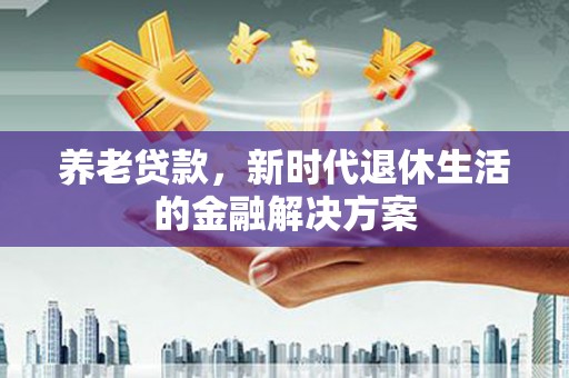 和静养老贷款，新时代退休生活的金融解决方案