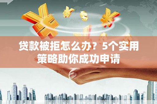 和静贷款被拒怎么办？5个实用策略助你成功申请