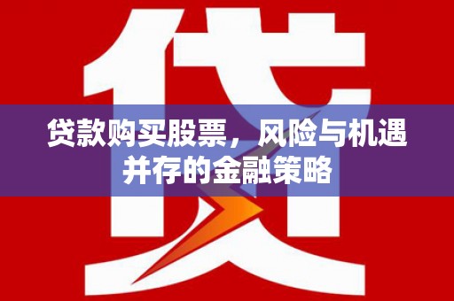 和静贷款购买股票，风险与机遇并存的金融策略